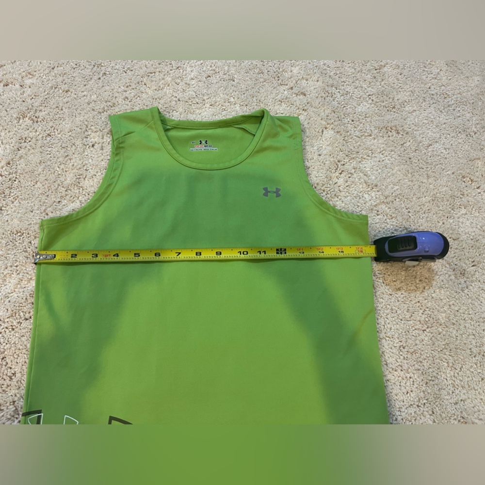 Under Armour Workout Tank. Size Small/Medium. Neon green. - Picture 8 of 8